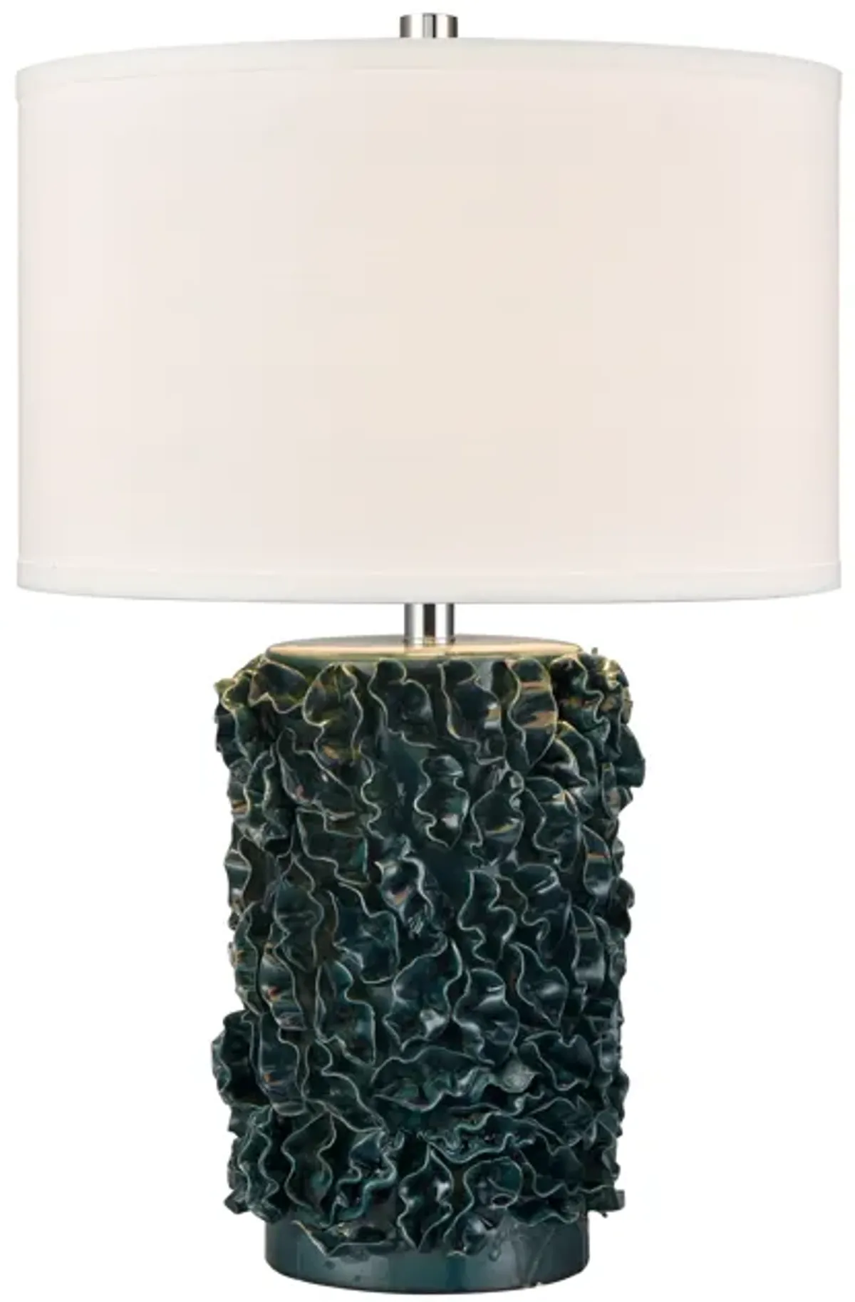 Larkin 25'' High 1-Light Table Lamp - Green Glazed - Includes LED Bulb