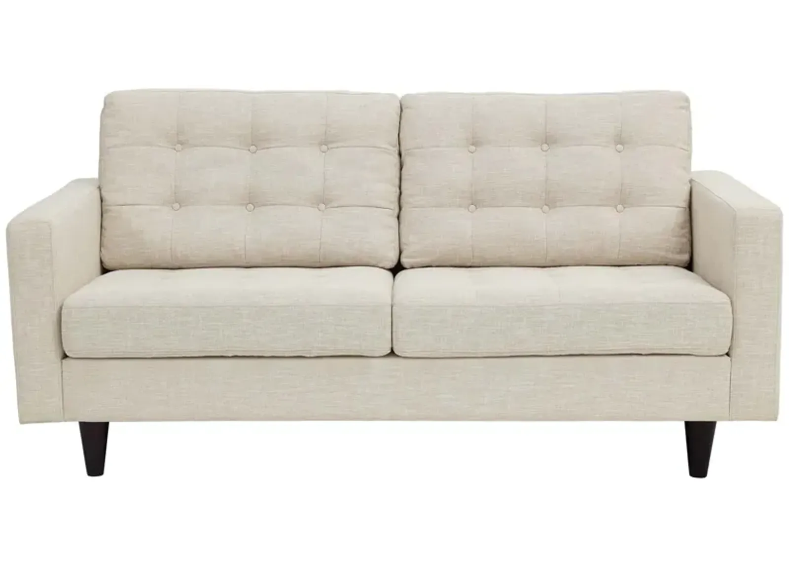 Empress Upholstered Fabric Loveseat