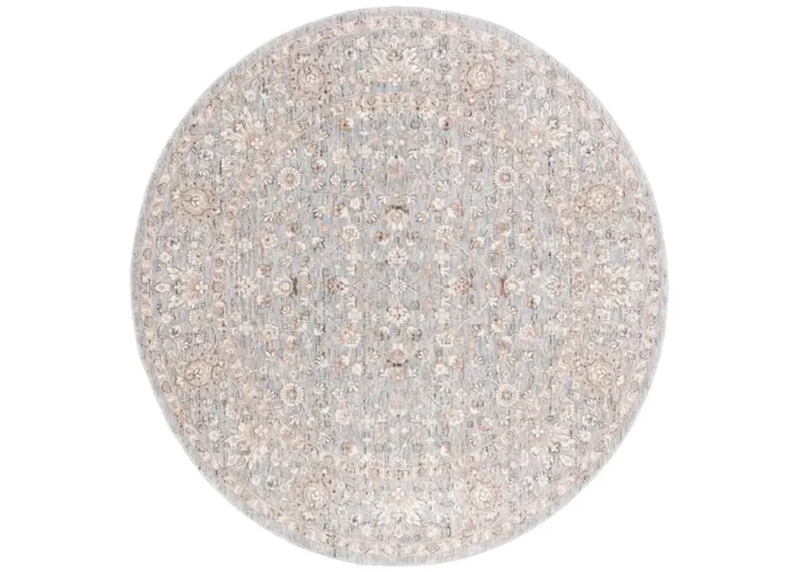 HARLOW 102 Grey  6'-3' X 6'-3' Round Round Rug