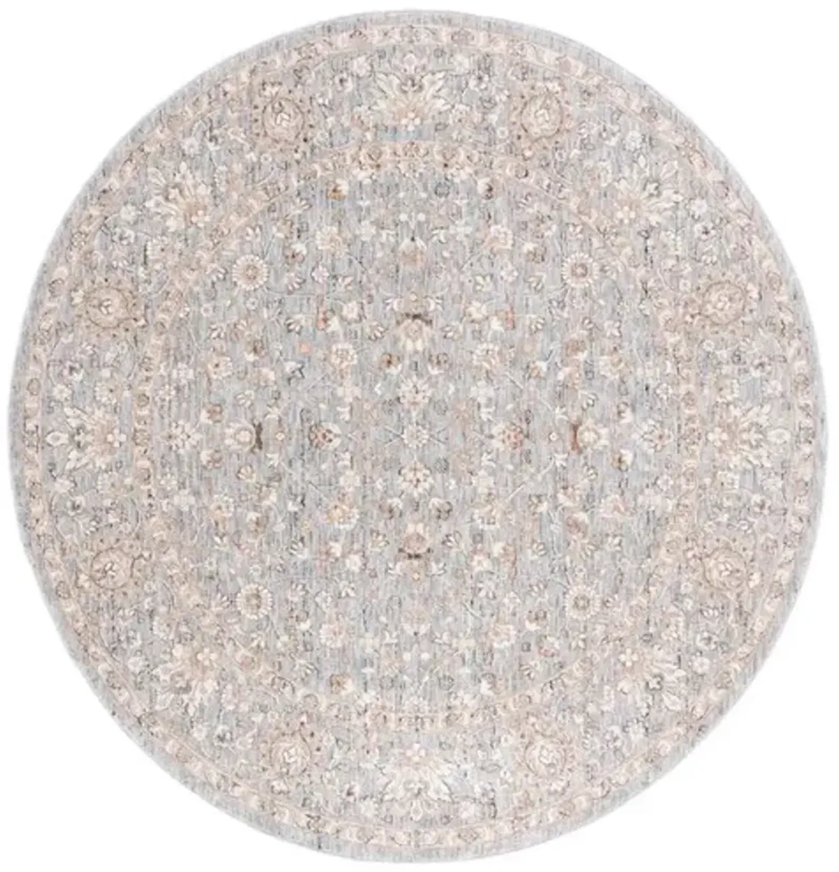 HARLOW 102 Grey  6'-3' X 6'-3' Round Round Rug