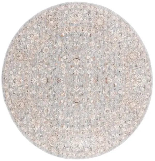 HARLOW 102 Grey  6'-3' X 6'-3' Round Round Rug
