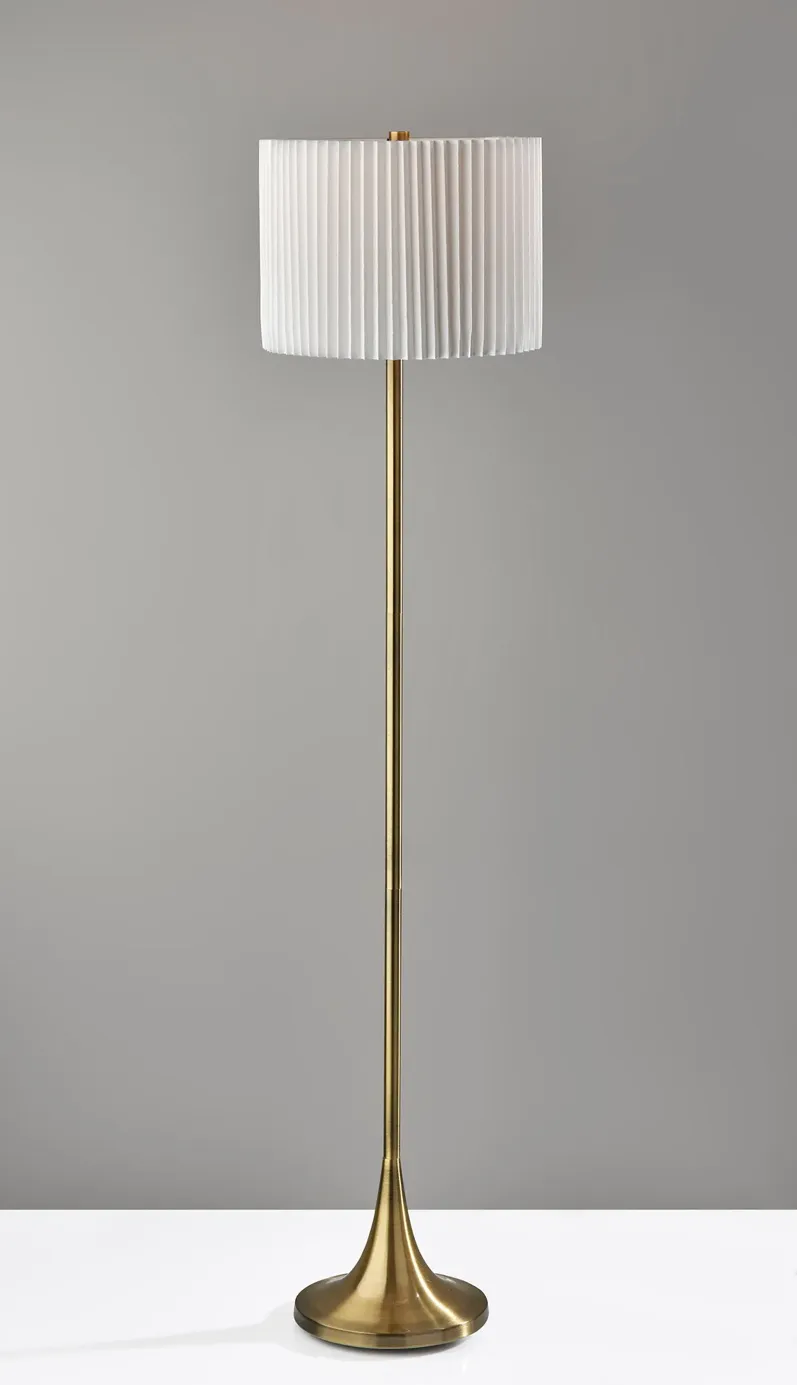 Eli Floor Lamp- Antique Brass