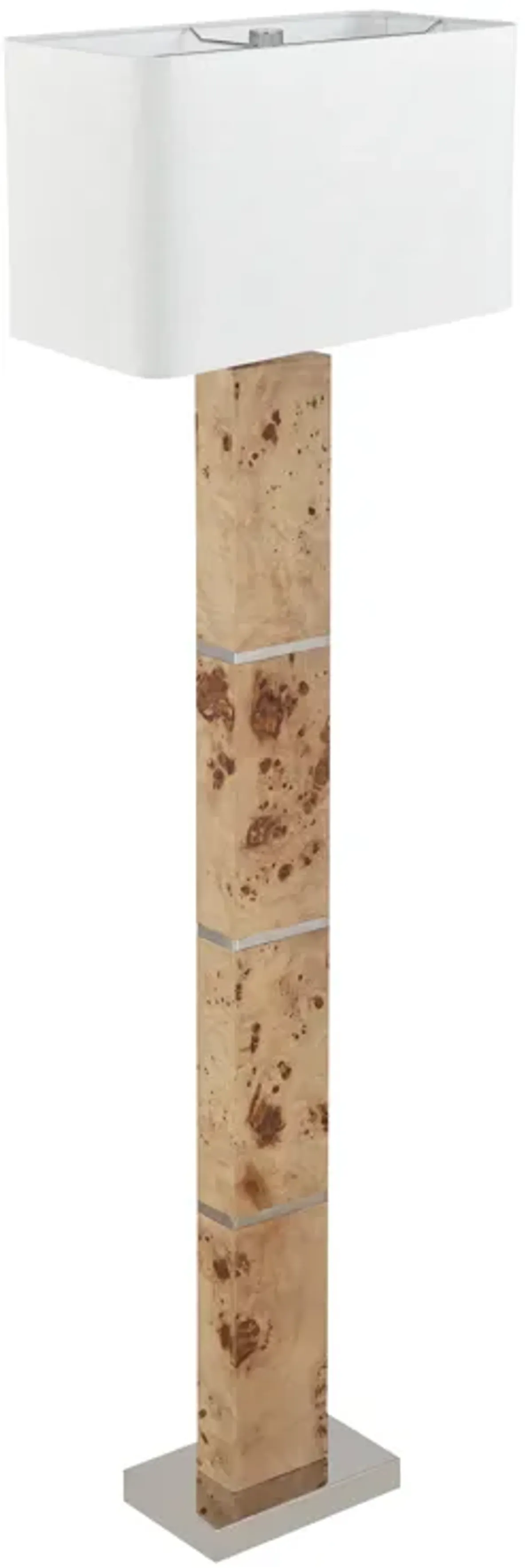 Cahill 63'' High 1-Light Floor Lamp - Natural Burl - Includes LED Bulb