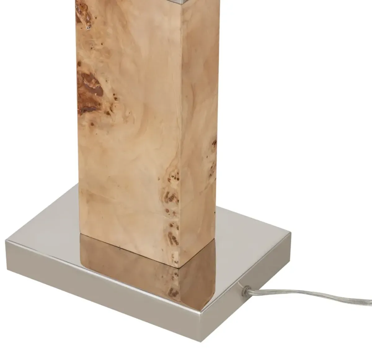 Cahill 63'' High 1-Light Floor Lamp - Natural Burl - Includes LED Bulb