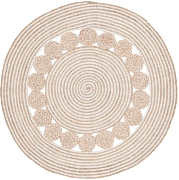 NATURAL FIBER 836 NATURAL  6' x 6' Round Round Rug