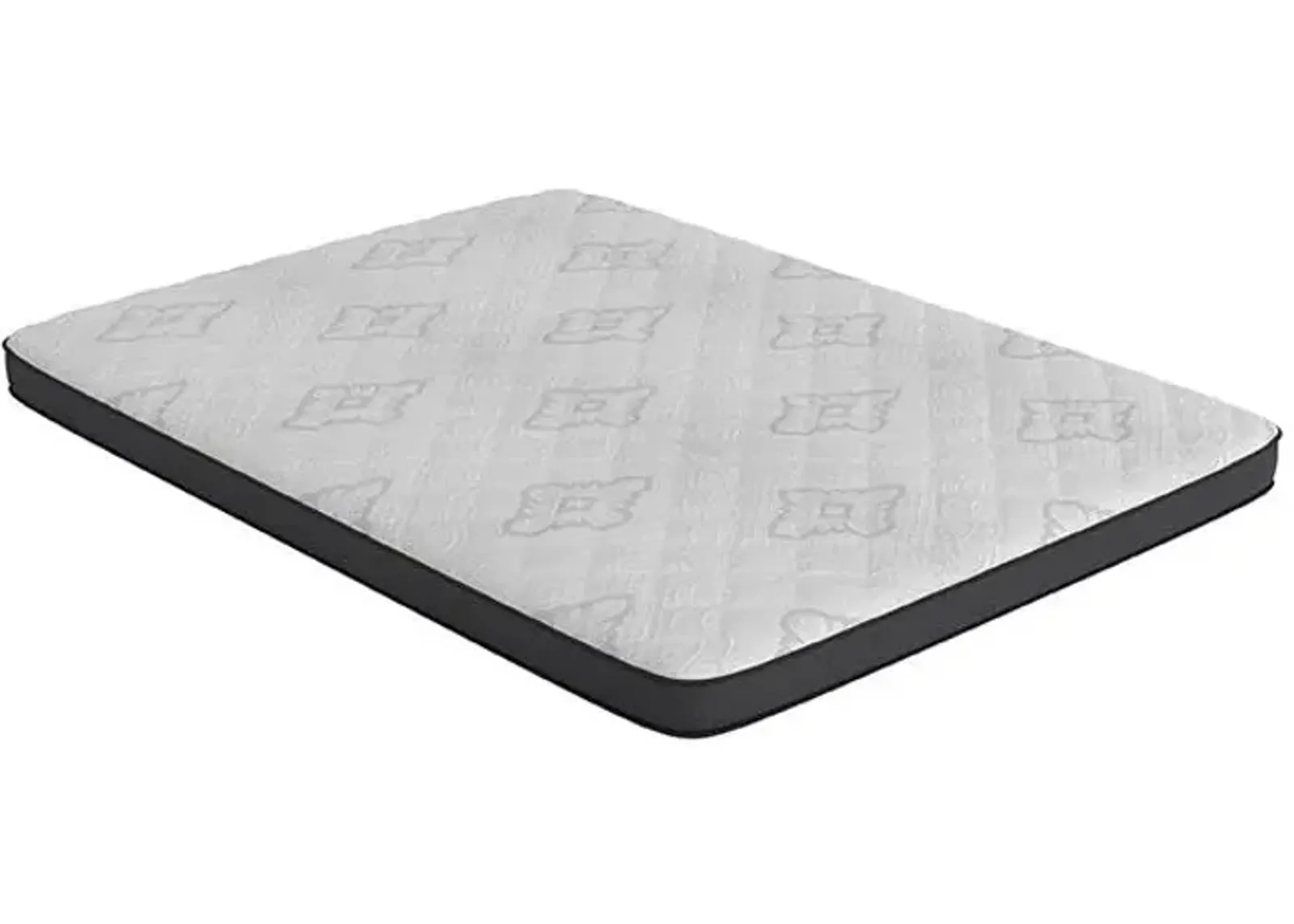 Santa Barbara  Full Mattress White and Charcoal