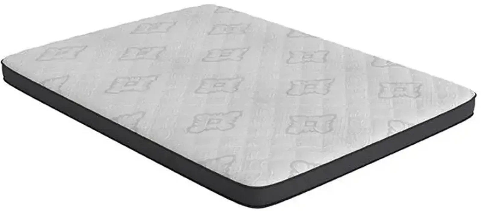 Santa Barbara  Full Mattress White and Charcoal