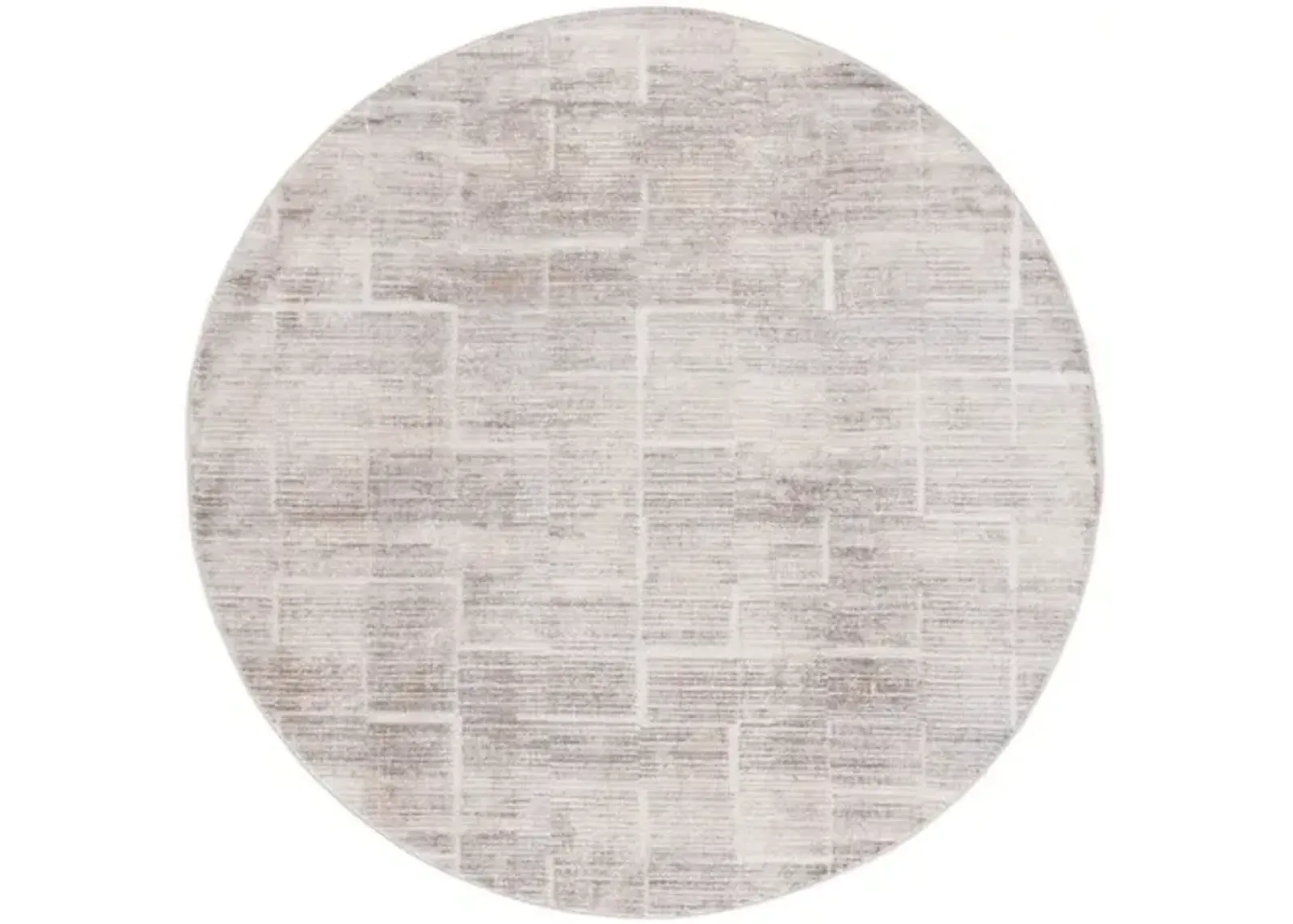 WHISPER 822 Beige 6'-7' X 6'-7' Round Round Rug