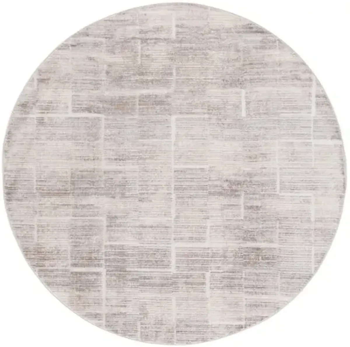 WHISPER 822 Beige 6'-7' X 6'-7' Round Round Rug