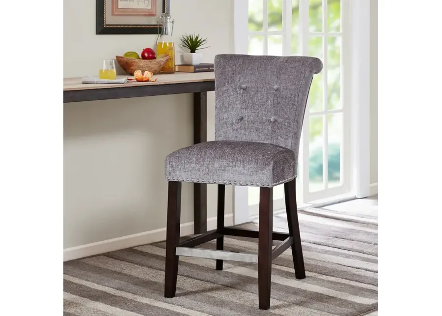 Madison Park Colfax Grey Counter Stool