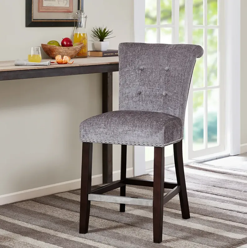 Madison Park Colfax Grey Counter Stool