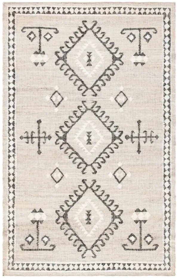 KILIM 762 GREY  10' x 14' Large Rectangle Rug