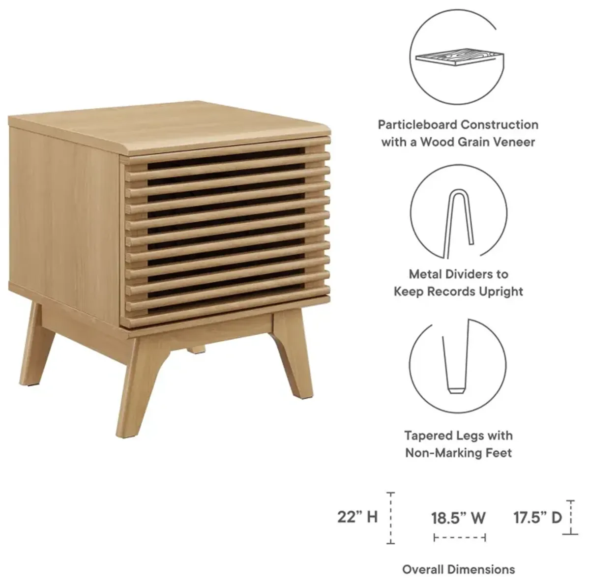 Render Vinyl Record Display Stand