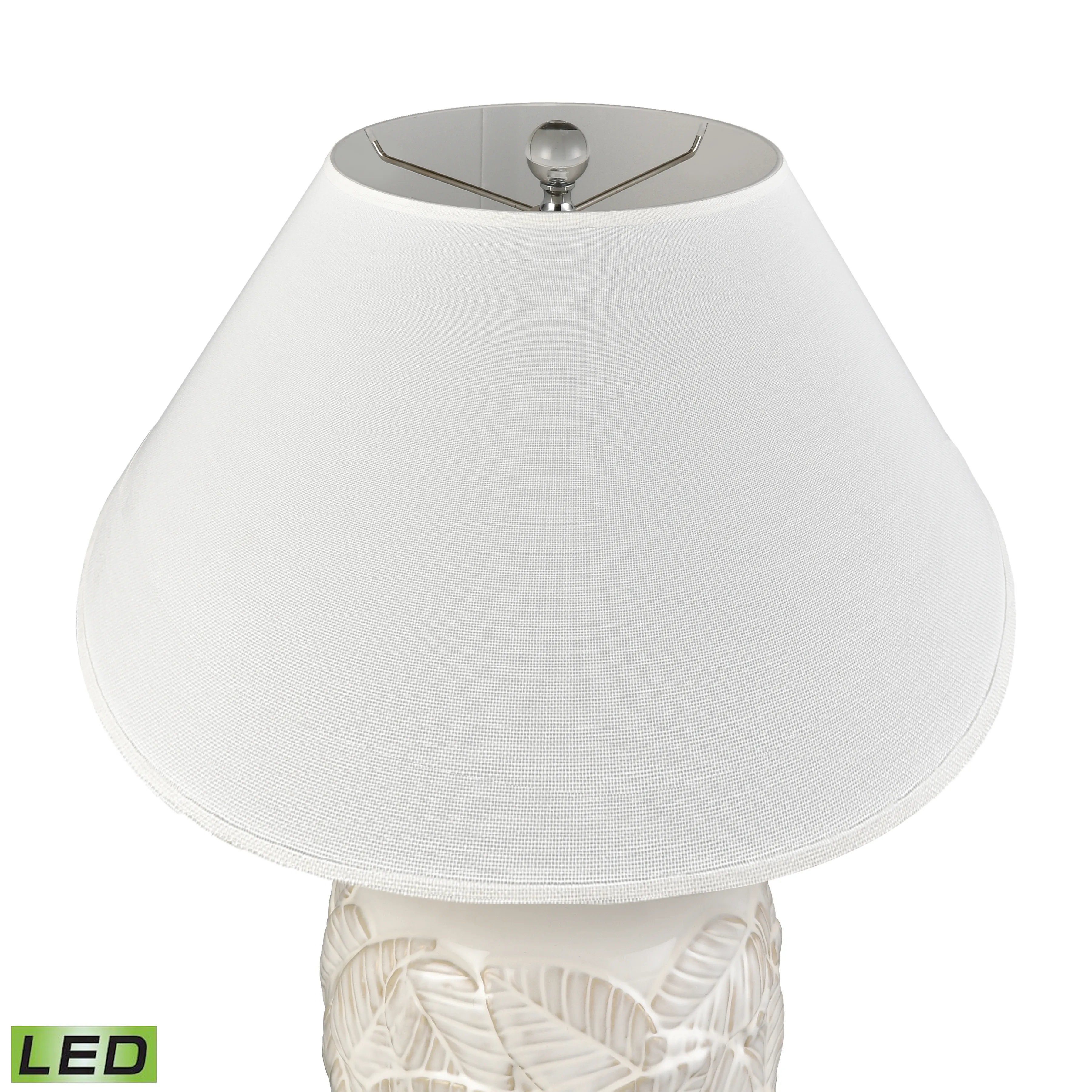 Goodell 27.5'' High 1-Light Table Lamp - White Glazed - Includes LED Bulb