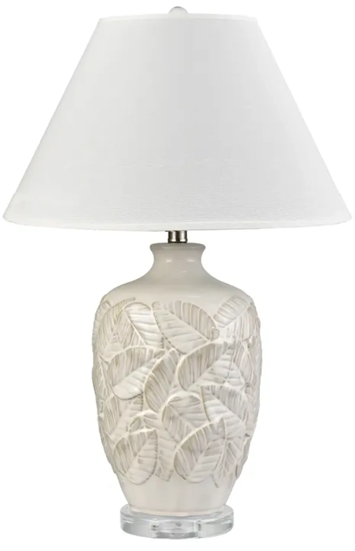 Goodell 27.5'' High 1-Light Table Lamp - White Glazed - Includes LED Bulb