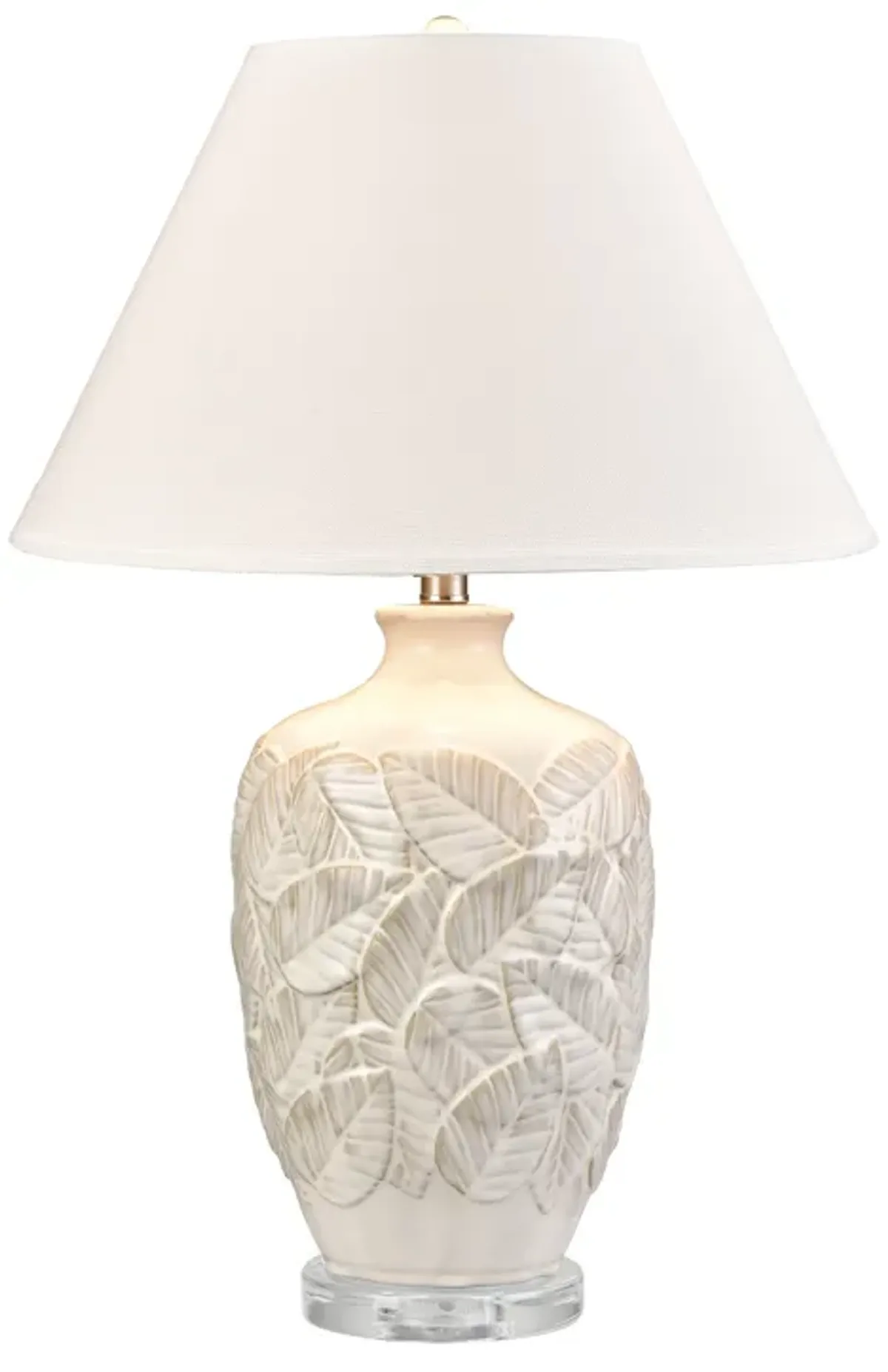 Goodell 27.5'' High 1-Light Table Lamp - White Glazed - Includes LED Bulb