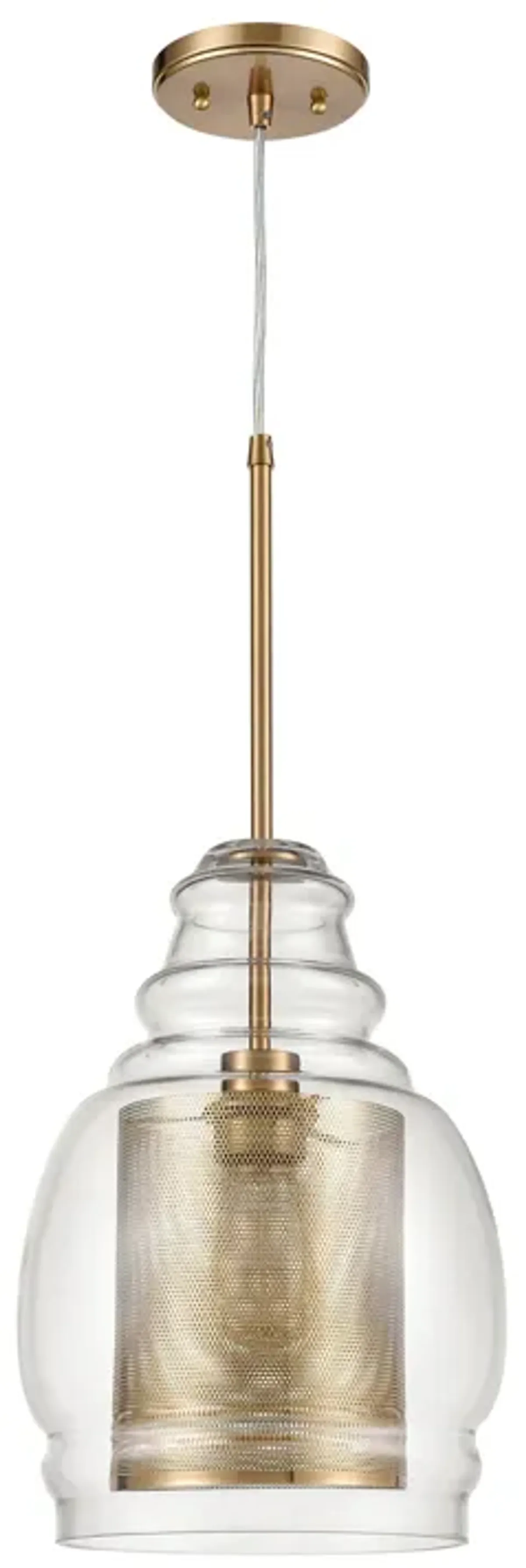 Herndon 11" Wide 1-Light Pendant - Antique Gold