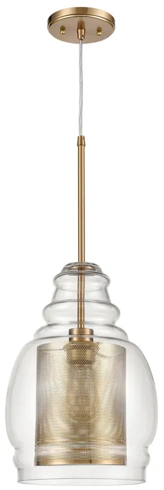 Herndon 11" Wide 1-Light Pendant - Antique Gold