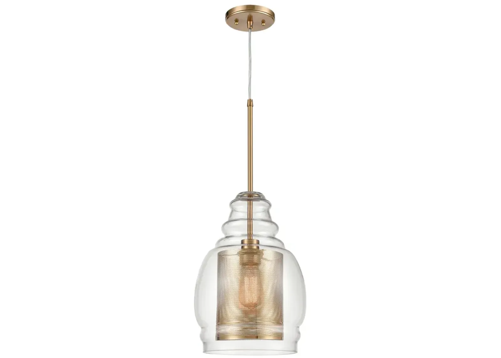 Herndon 11" Wide 1-Light Pendant - Antique Gold