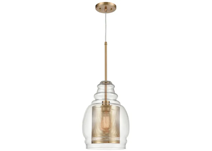 Herndon 11" Wide 1-Light Pendant - Antique Gold