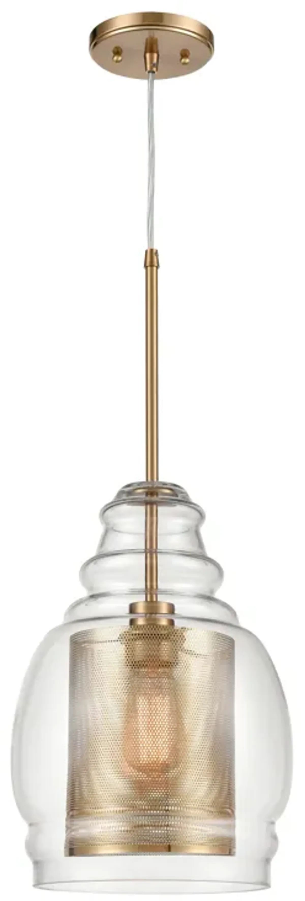 Herndon 11" Wide 1-Light Pendant - Antique Gold