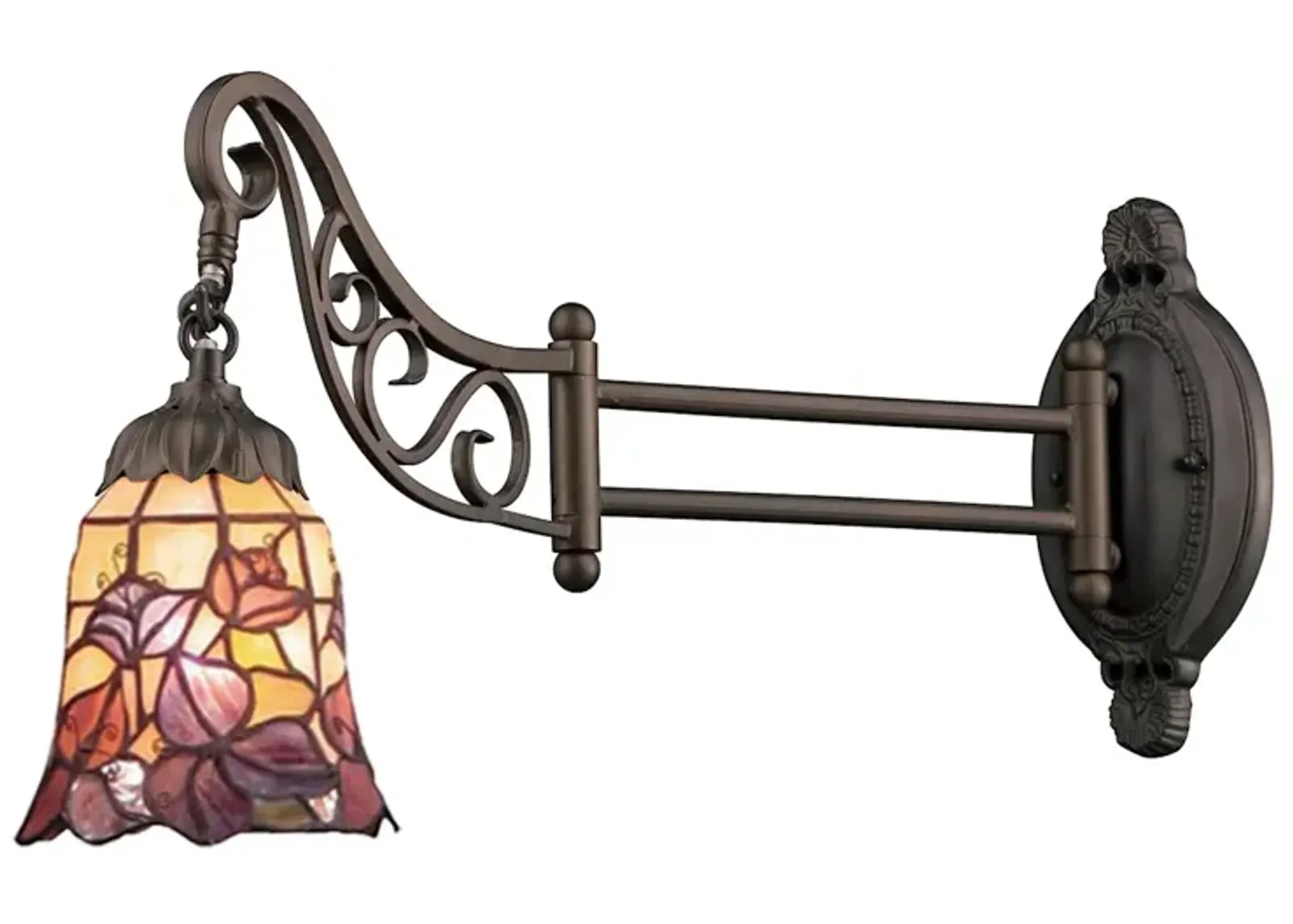 Mix-N-Match 12" High 1-Light Sconce - Tiffany Bronze