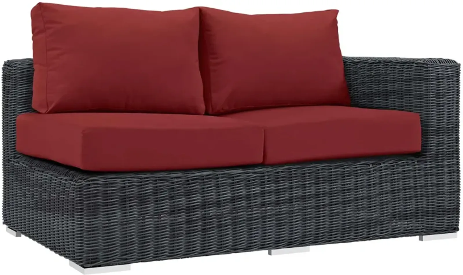 Summon Outdoor Patio Sunbrella® Right Arm Loveseat