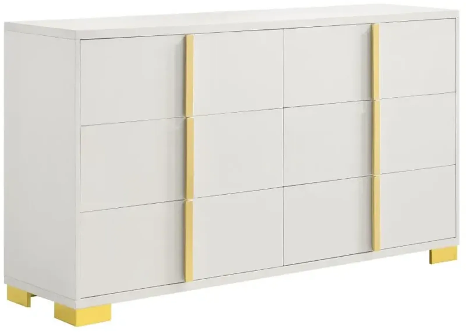 Marceline 6-drawer Dresser White