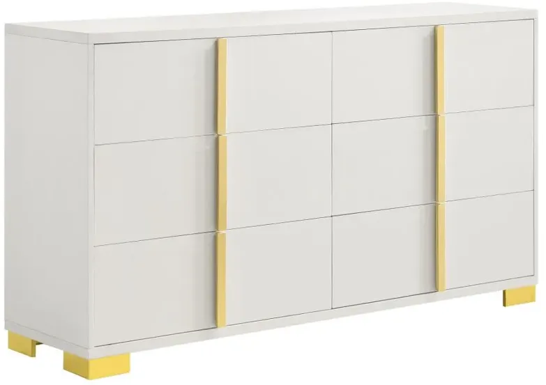 Marceline 6-drawer Dresser White