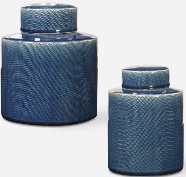 Saniya Blue Containers, S/2