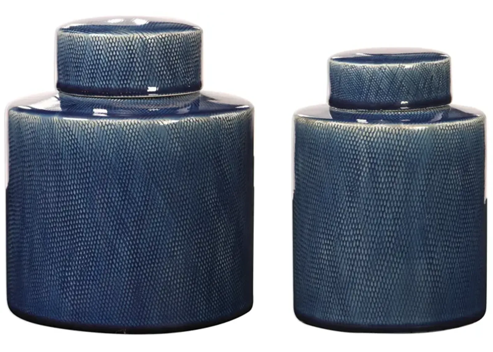 Saniya Blue Containers - Set of 2