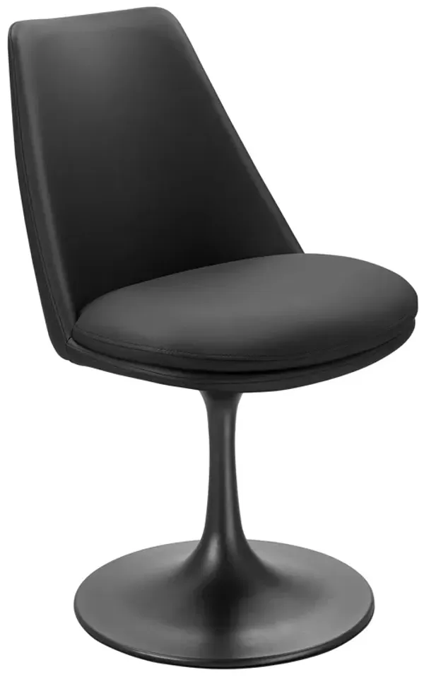 Lippa Swivel Dining Vegan Leather Side Chair by Modway