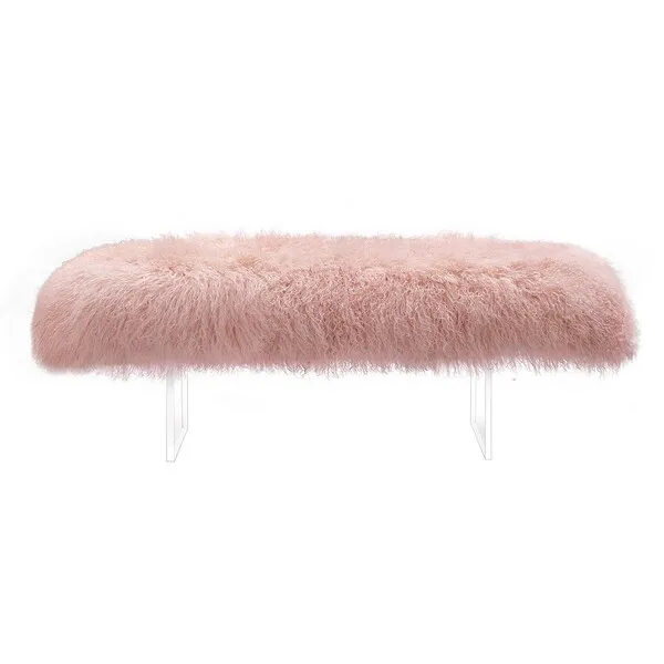 Lilliana Sheepskin Bench