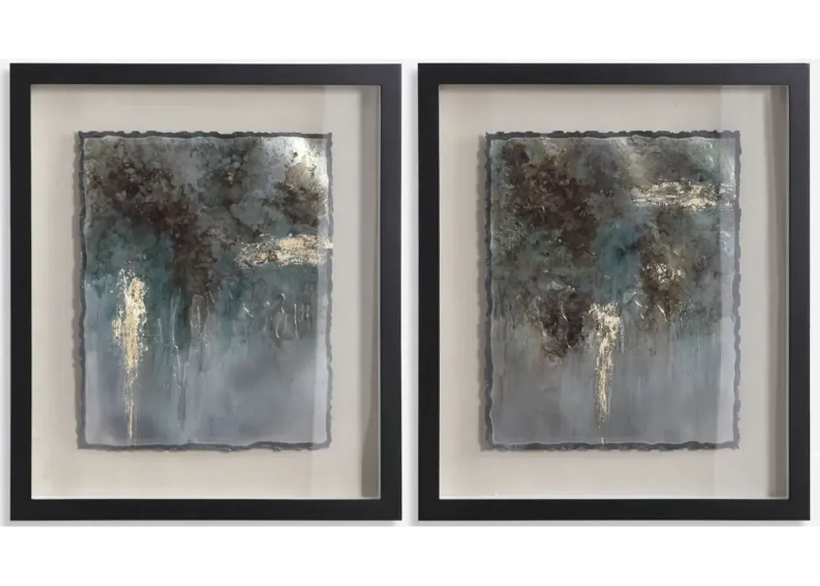 Rustic Patina Framed Prints, Set/2