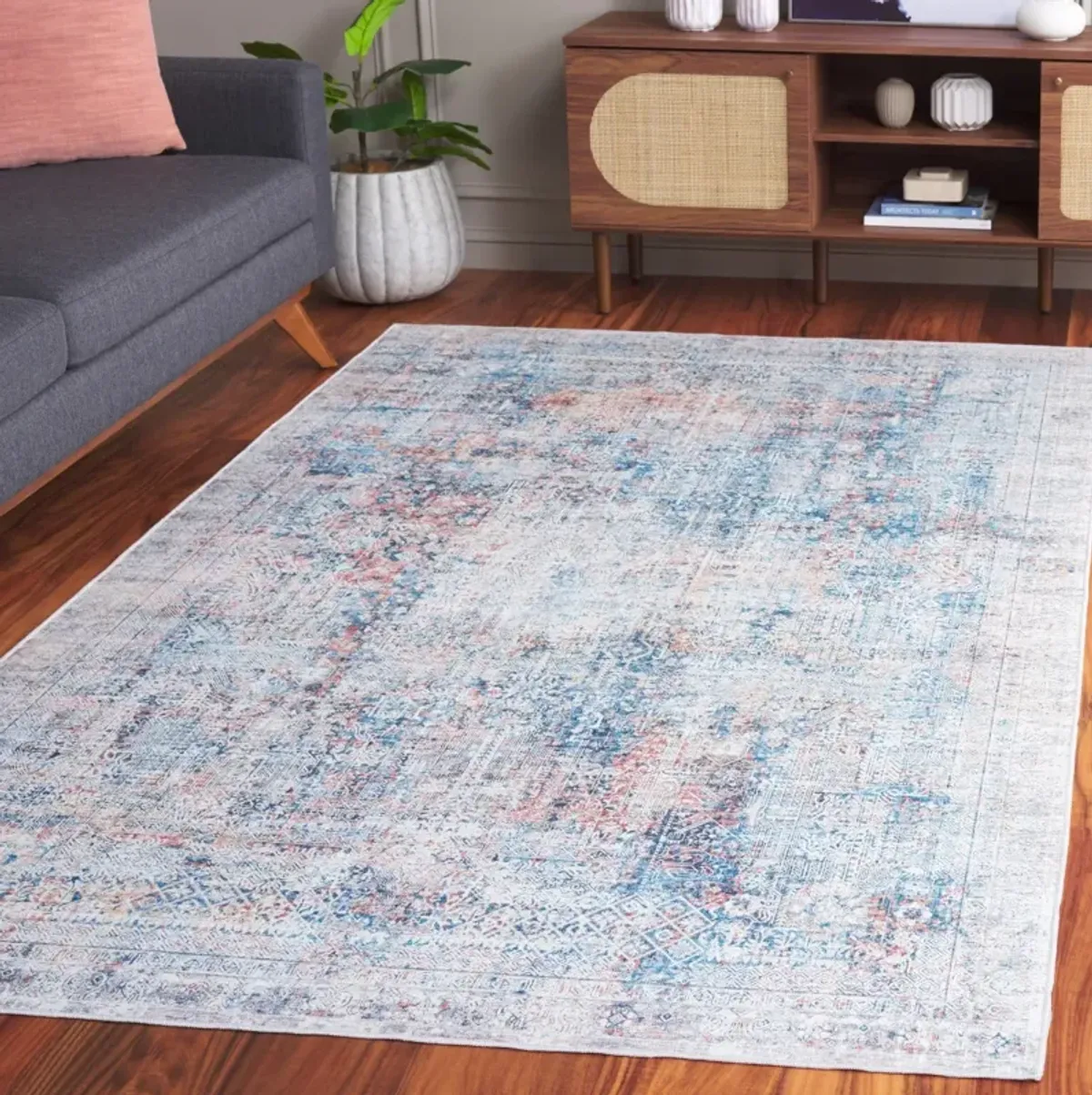 ARIZONA 539 BLUE  6' x 9' Medium Rectangle Rug