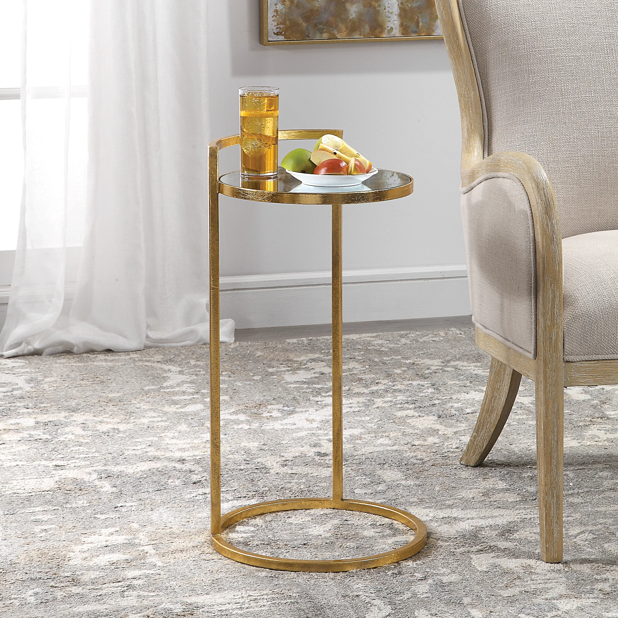 Cailin Gold Accent Table