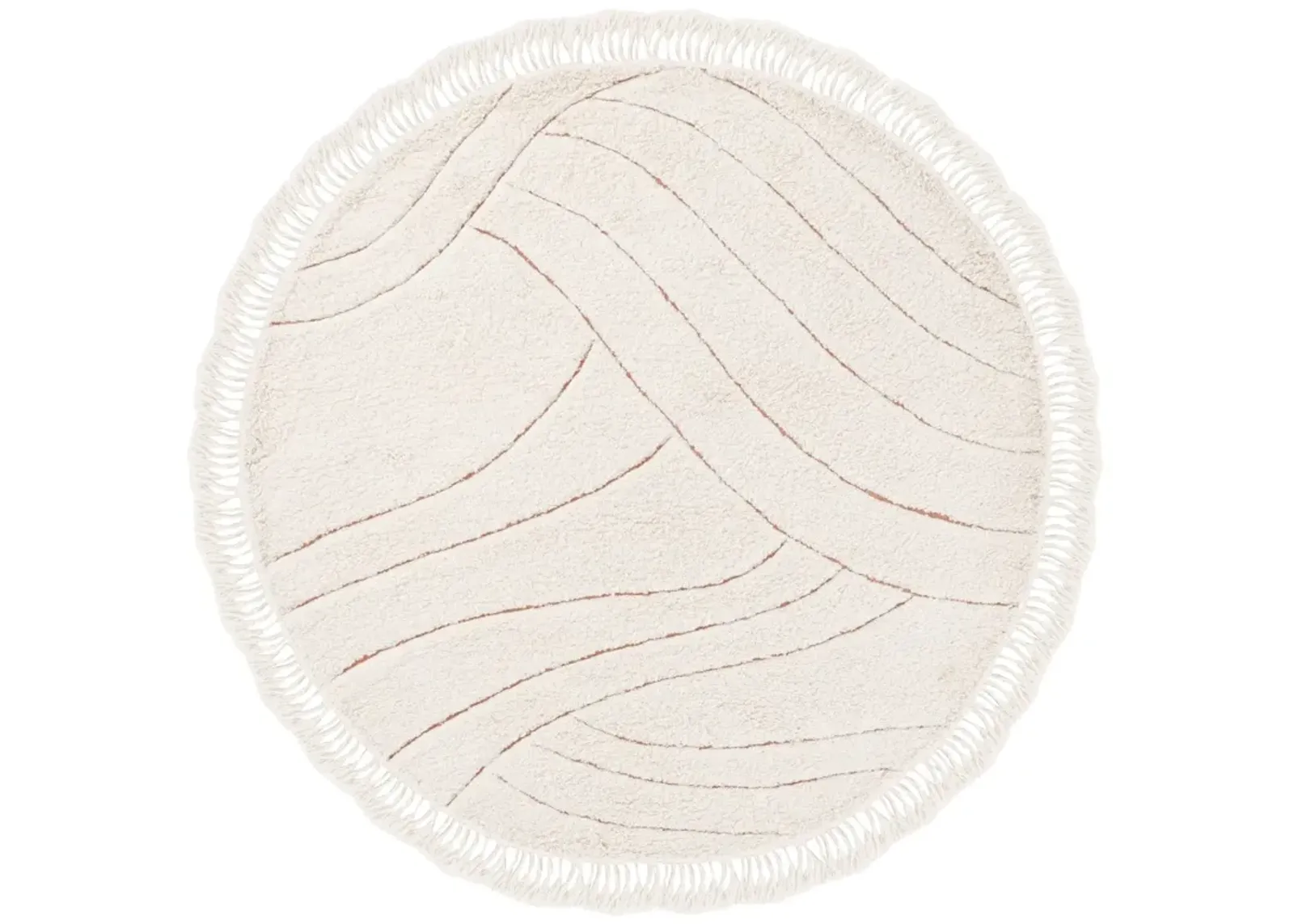 VERMONT 205 IVORY 6' x 6' Round Round Rug