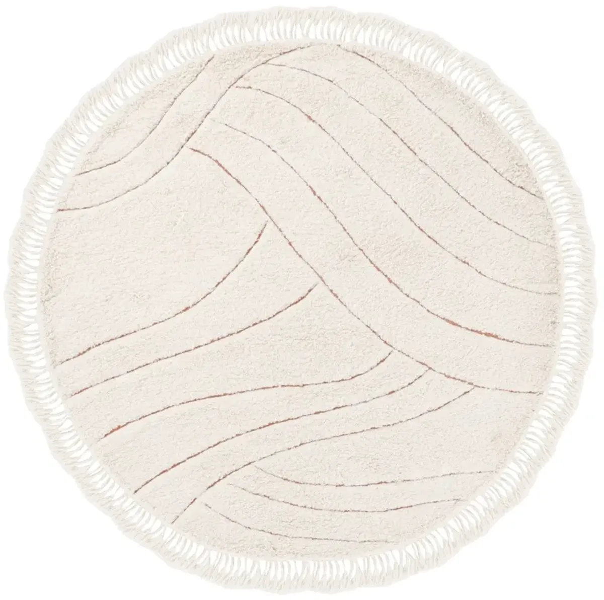 VERMONT 205 IVORY 6' x 6' Round Round Rug