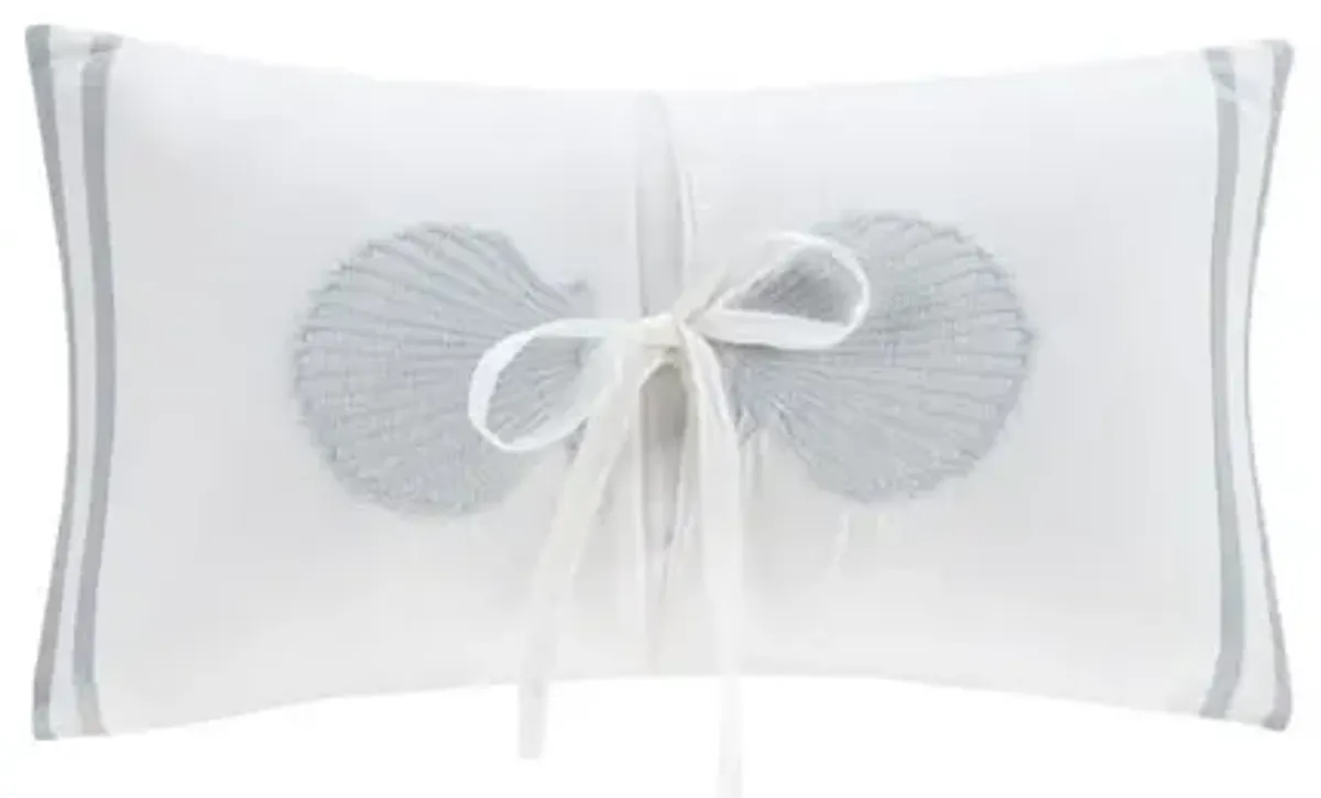 Harbor House Crystal Beach White Embroidered Oblong Pillow