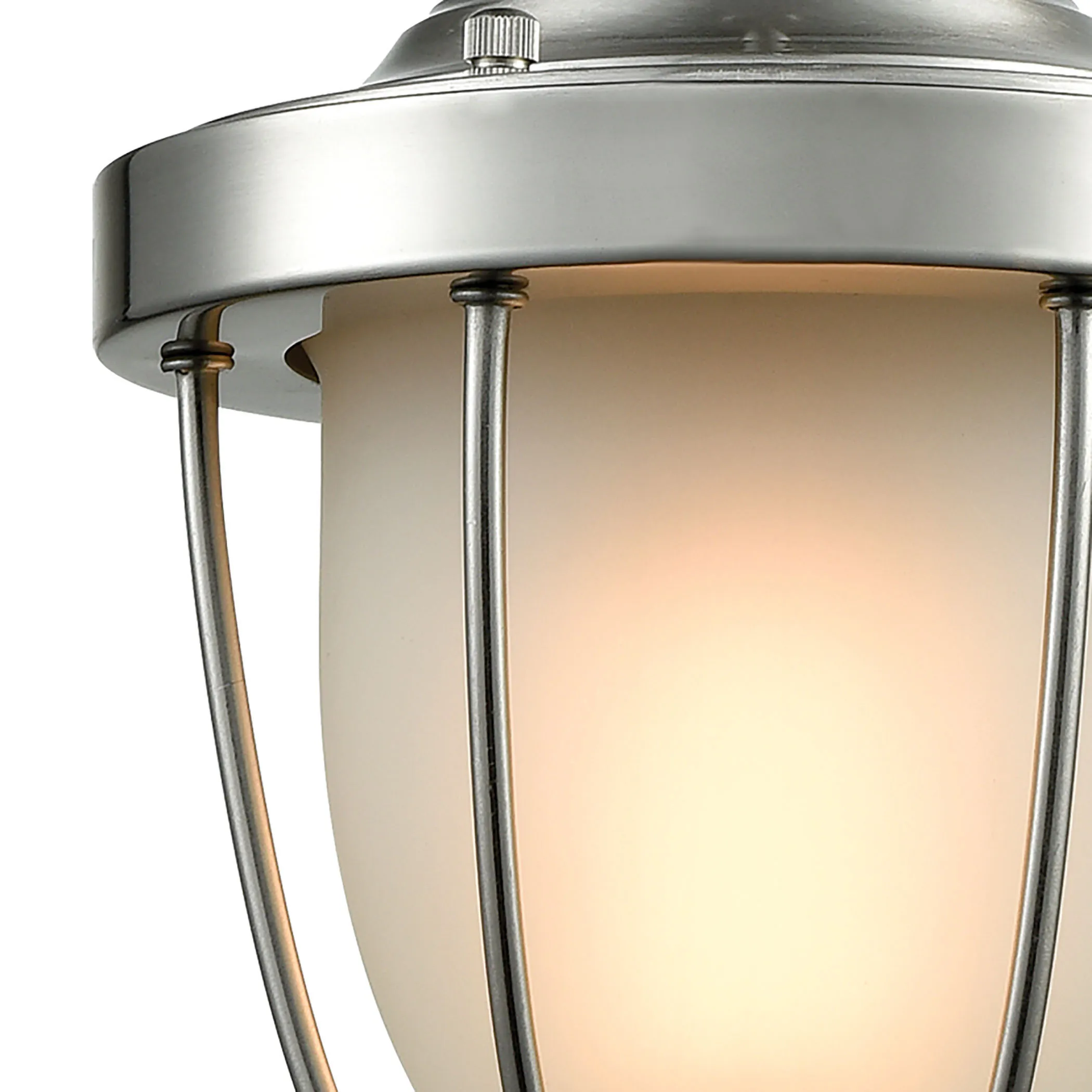 Sturgis 7" Wide 1-Light Mini Pendant - Satin Nickel