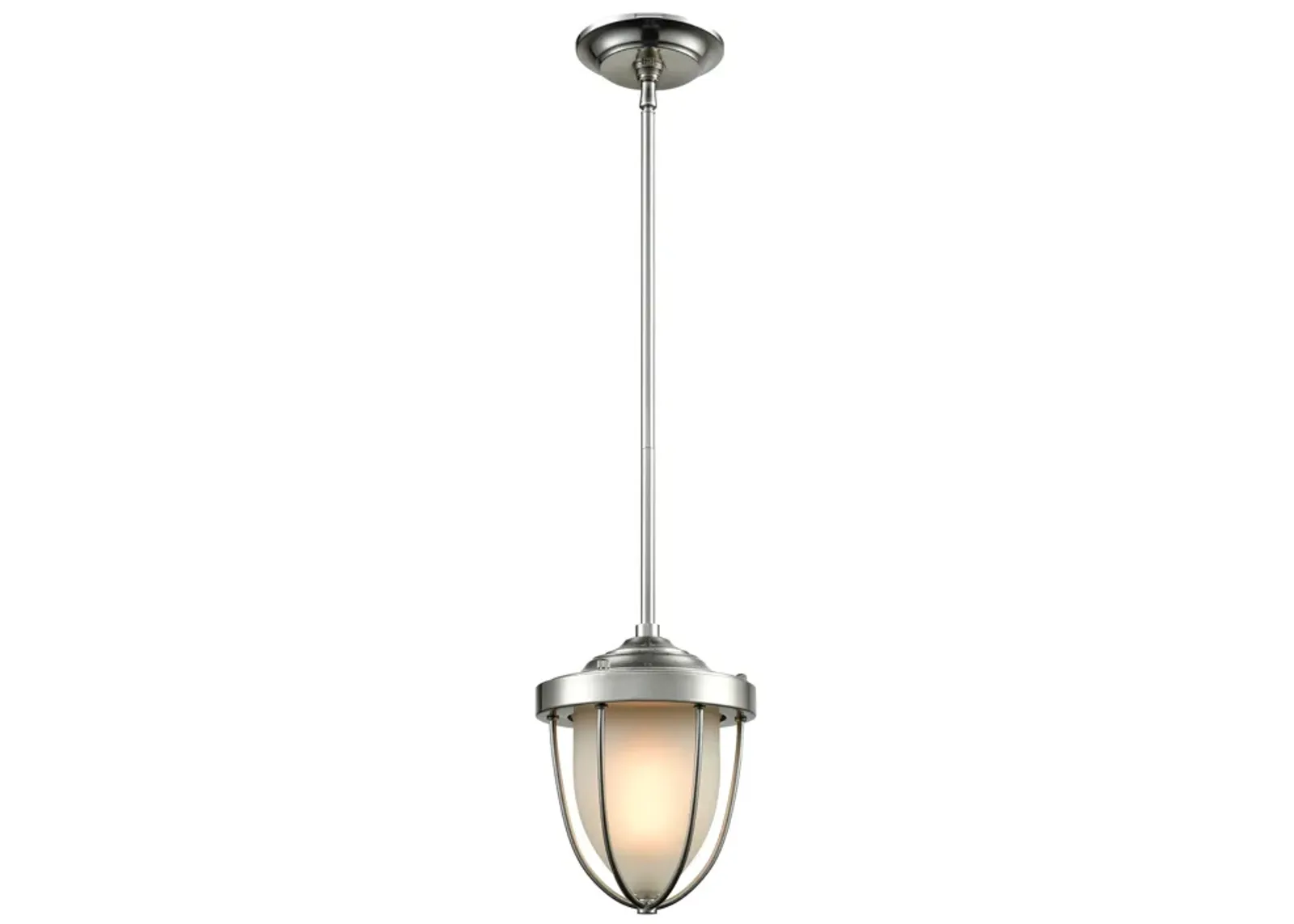 Sturgis 7" Wide 1-Light Mini Pendant - Satin Nickel