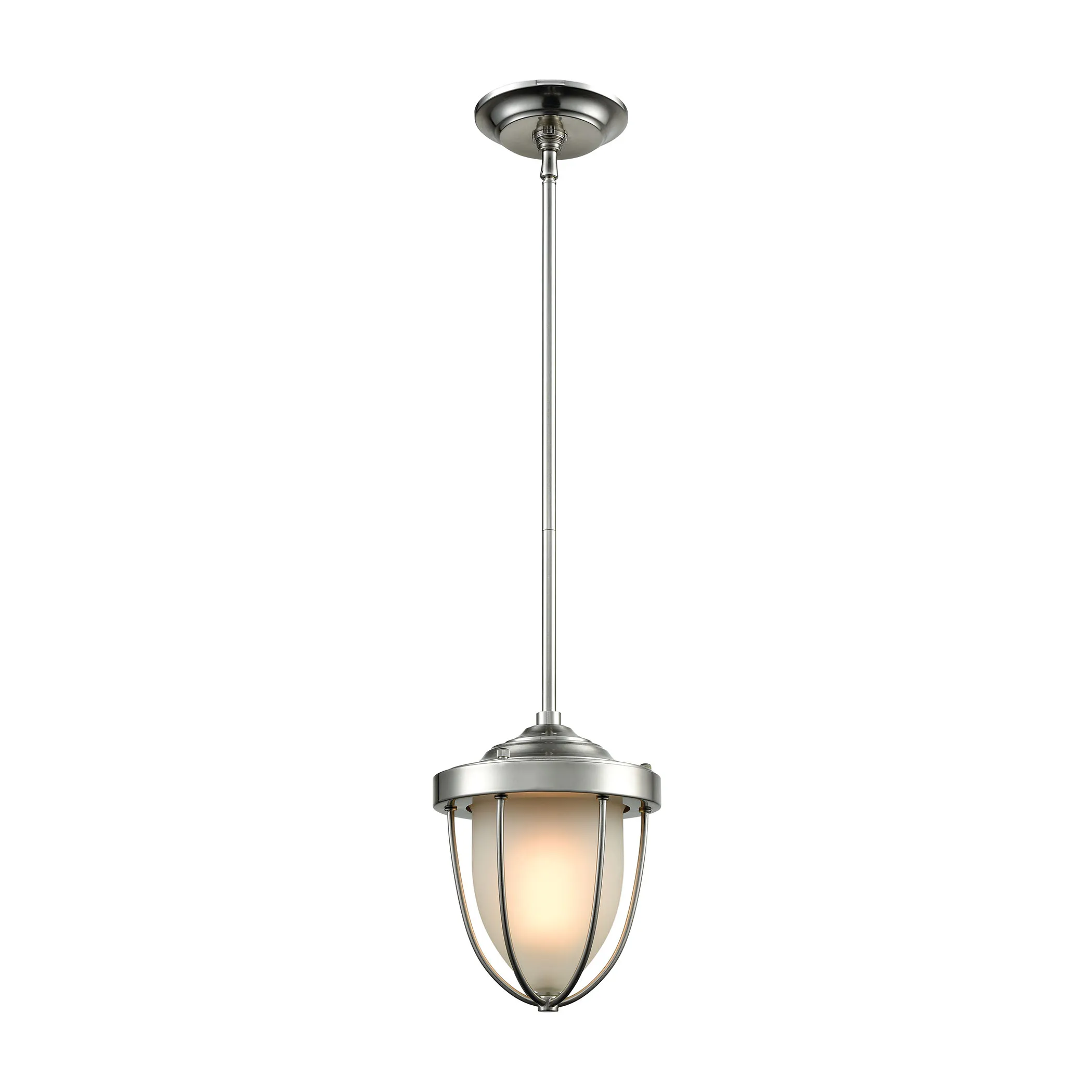 Sturgis 7" Wide 1-Light Mini Pendant - Satin Nickel