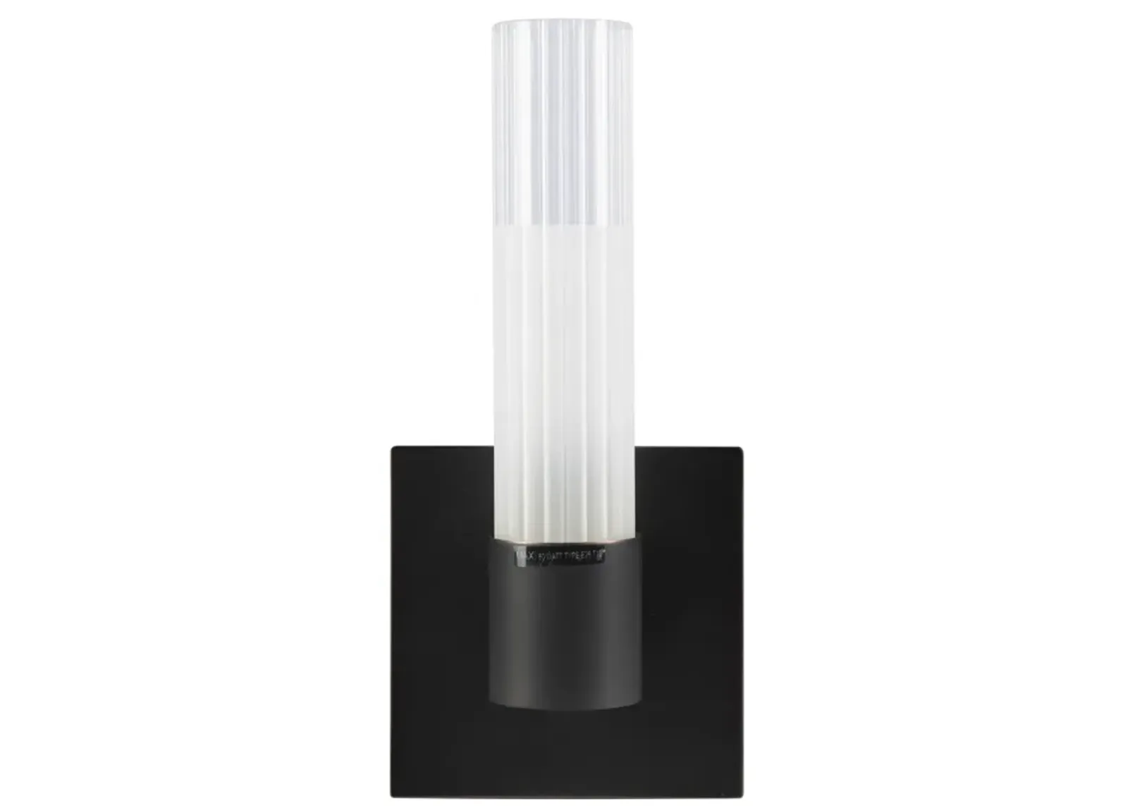 Regato Uno 120V Sconce. Frosted glass w/Clear Top / ORB finish.