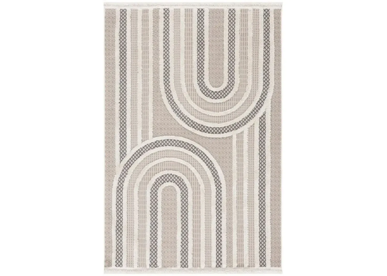 URBAN 210 Beige 8' X 10' Large Rectangle Rug