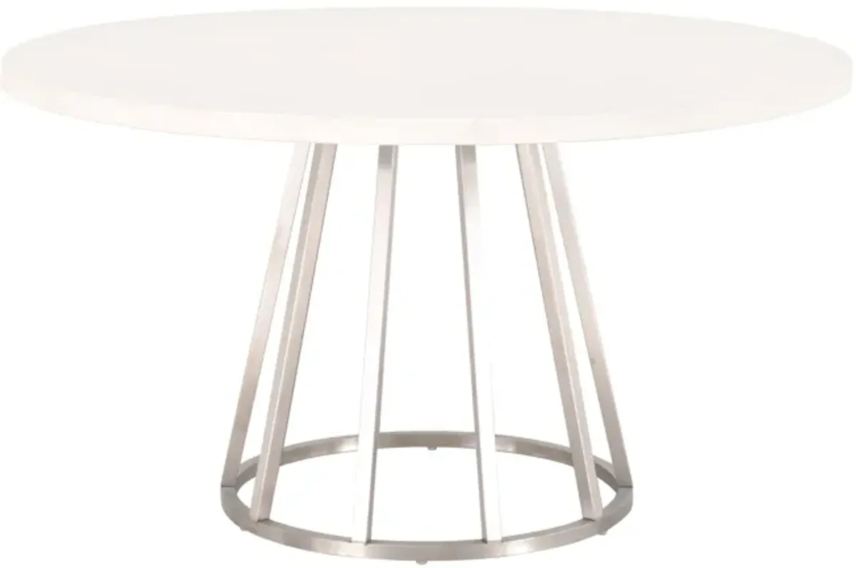 Turino 54" Round Dining Table Concrete Top