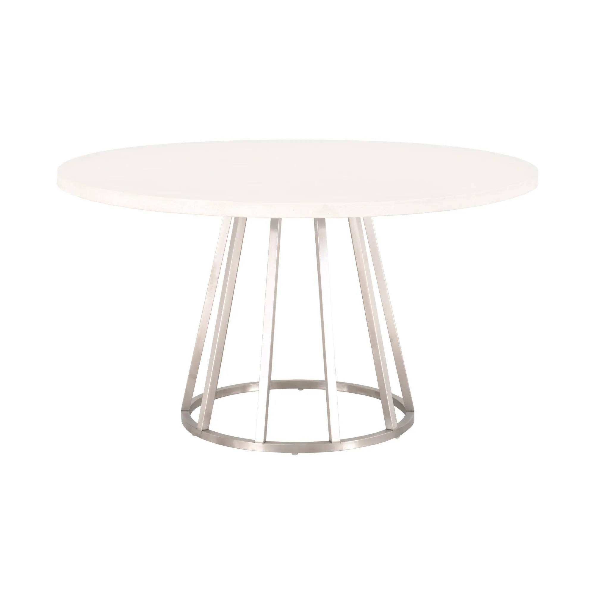 Turino 54" Round Dining Table Concrete Top