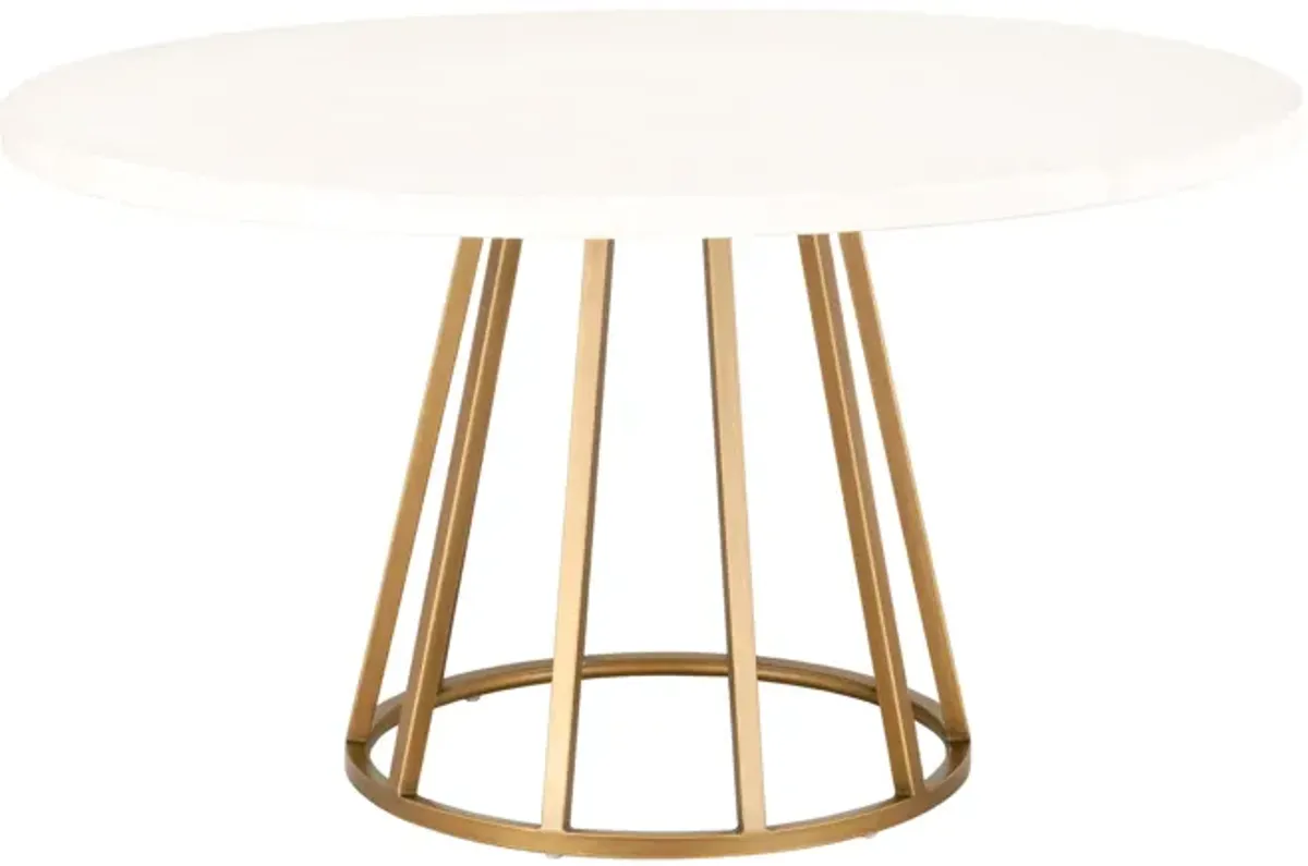 Turino 54" Round Dining Table Concrete Top