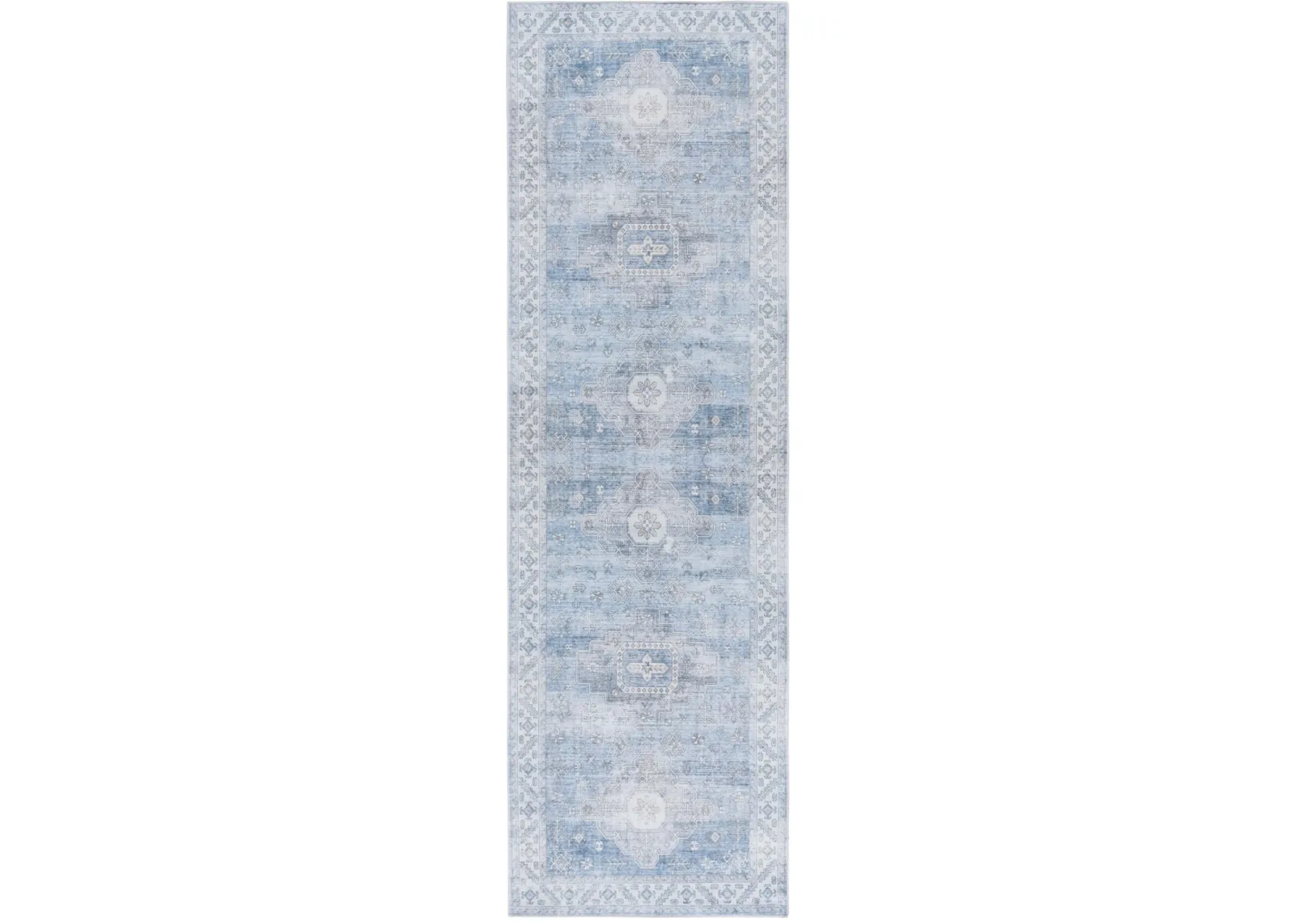 ARIZONA 242 BLUE  2'-6' x 8' Runner Rug