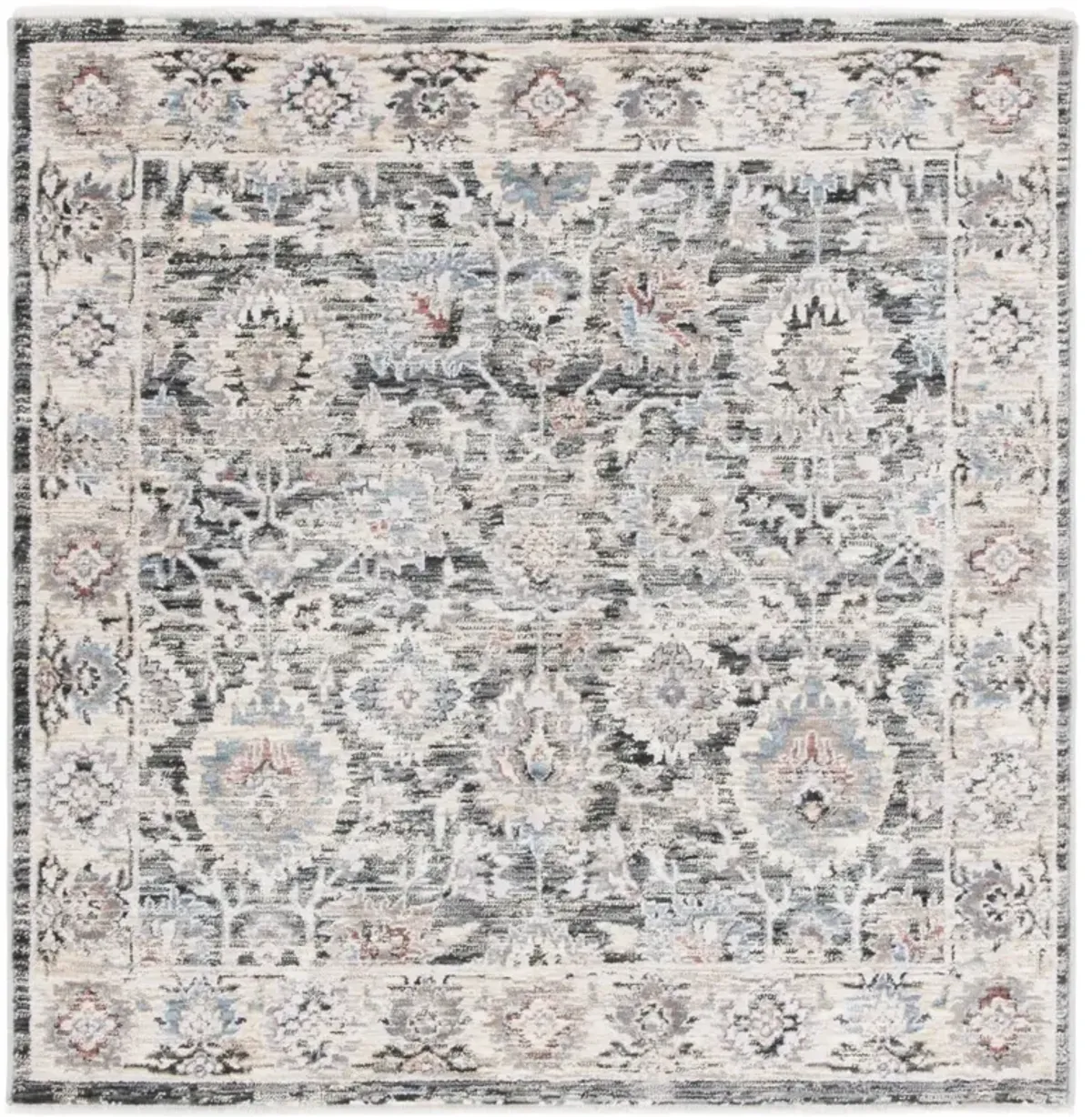 ARTIFACT 558 CHARCOAL  4' x 4' Square Square Rug