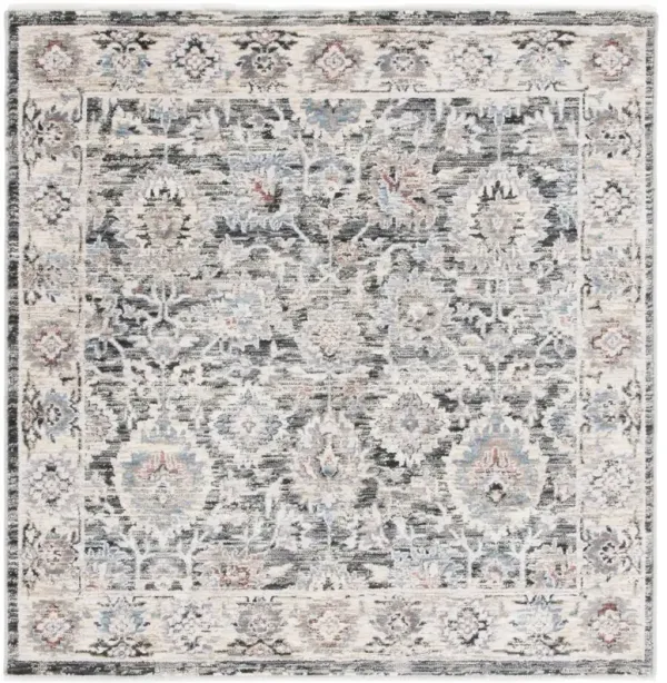 ARTIFACT 558 CHARCOAL  4' x 4' Square Square Rug
